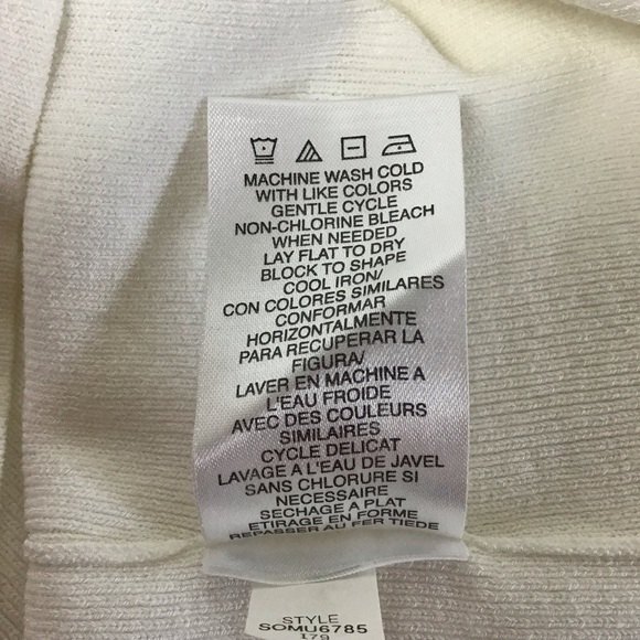 Sigrid Olsen Sport V-Neck Long Sleeve Sweater White Size S - Picture 8 of 8